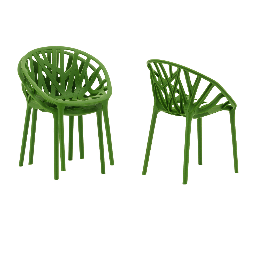 Miniature Vegetal Chair ( set of 3) Art Vitra Green