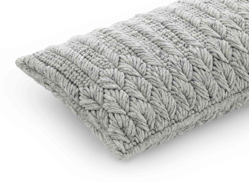 Chaddar Pillow Pouf Gan Grey