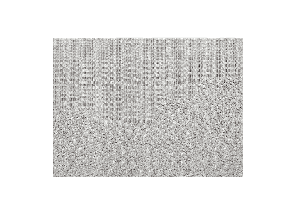 Chaddar Rug Pouf Gan Small Grey