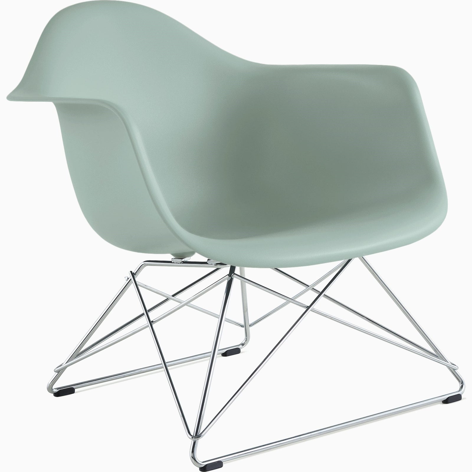 Eames Molded Fiberglass Armchair With Low Wire Base lounge chair herman miller