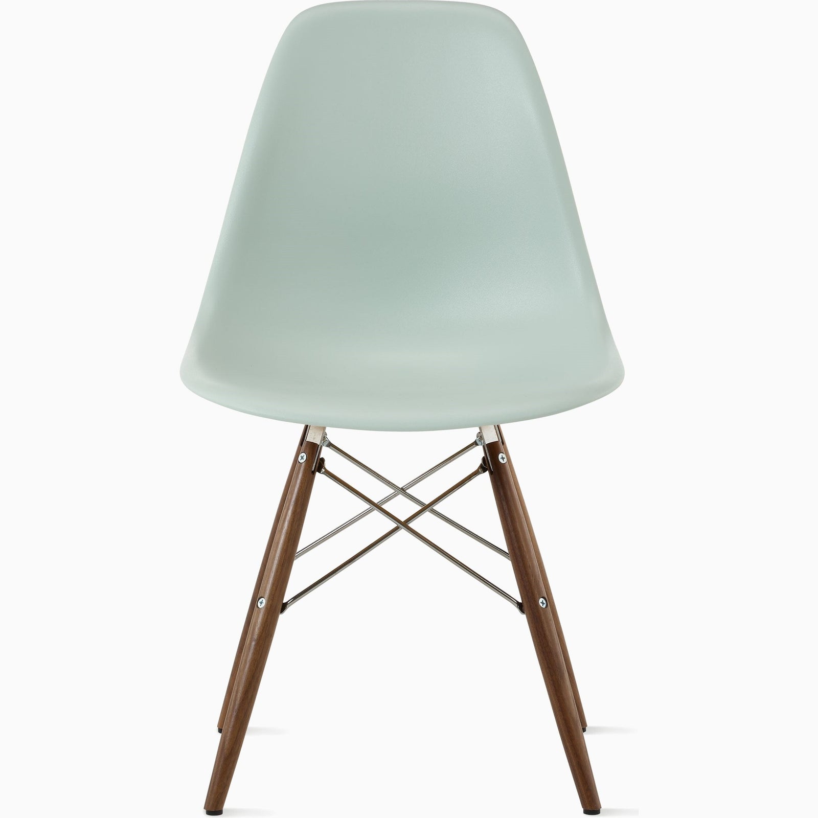 Eames Molded Plastic Side Chair with Wood Dowel Base Side/Dining herman miller