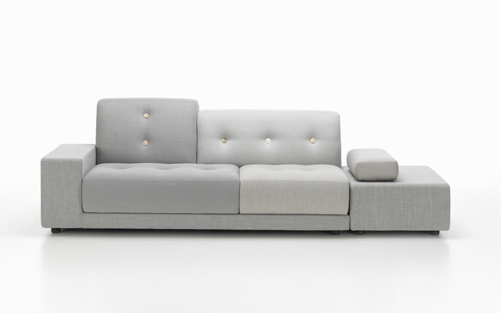 Polder Sofa Sofa Vitra Armrest left / sitting right The Pebble Greys