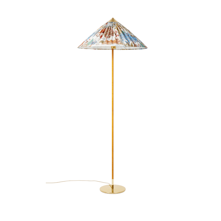 9602 Pierre Frey Limited Edition Floor Lamp Floor Lamps Gubi Floor Lamp incl. Pierre Frey Lamp Shade