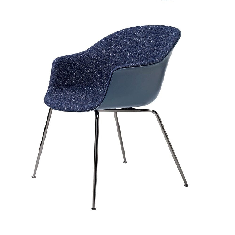 Bat Conic Base Dining Chair - Front Upholstered Chairs Gubi