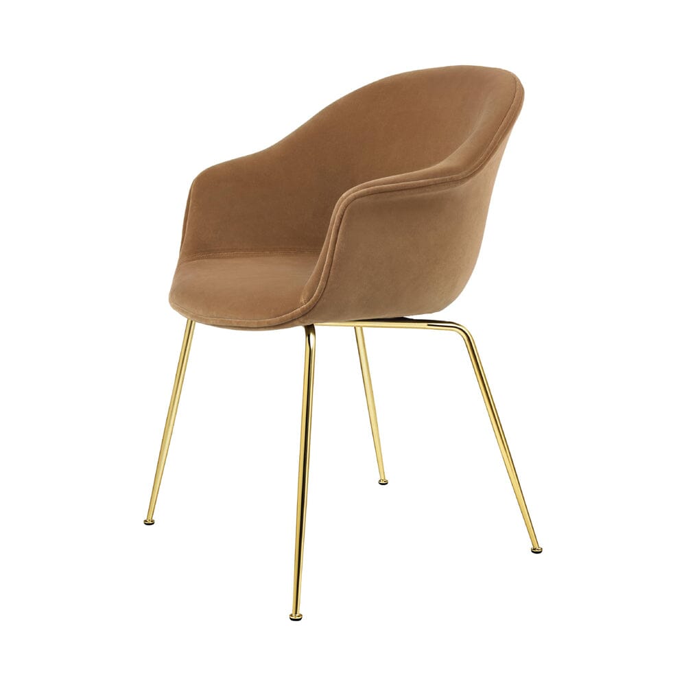 Bat Dining Chair Fully Upholstered With Conic Base Chairs Gubi