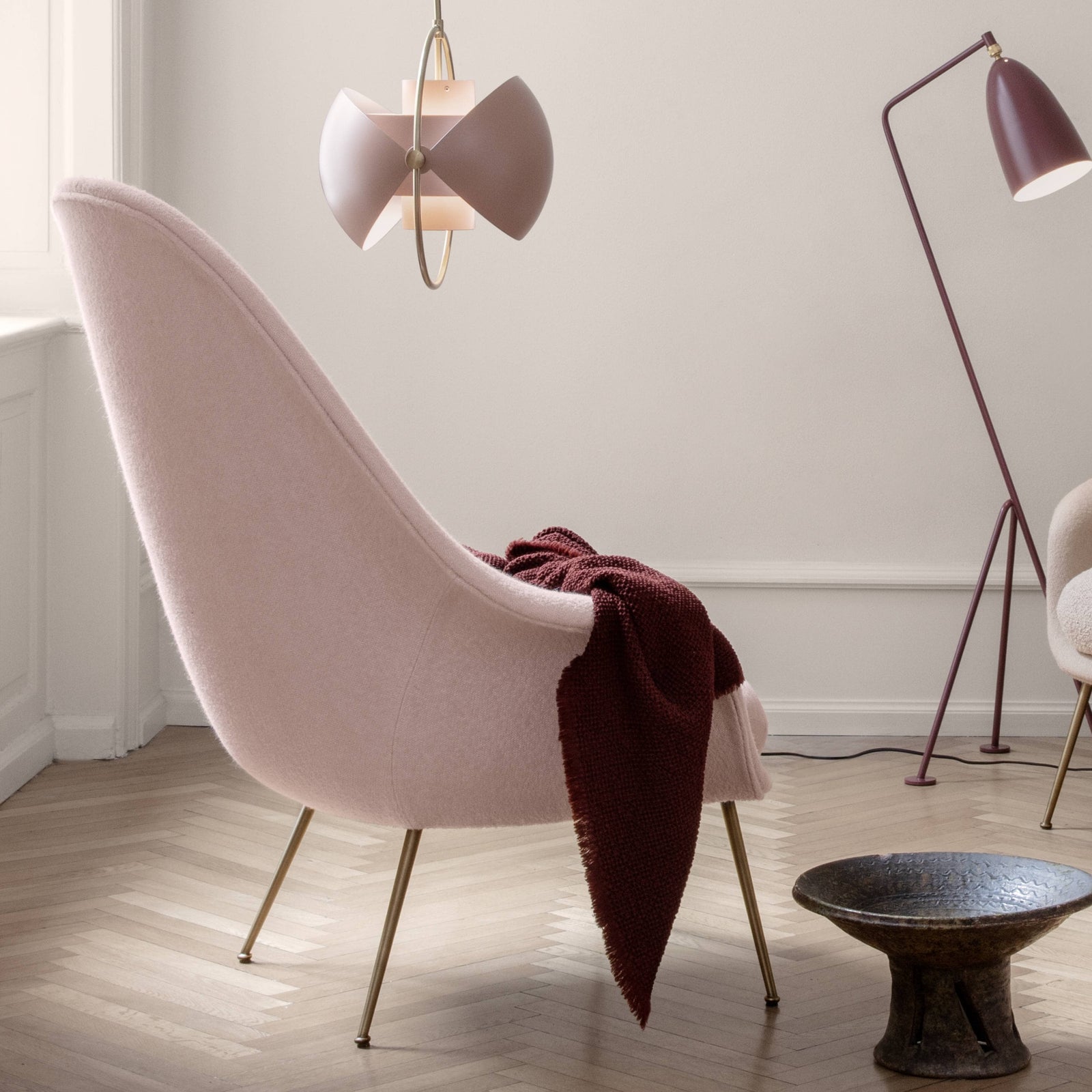 Bat Lounge Chair - High Back With Conic Base lounge chairs GUBI