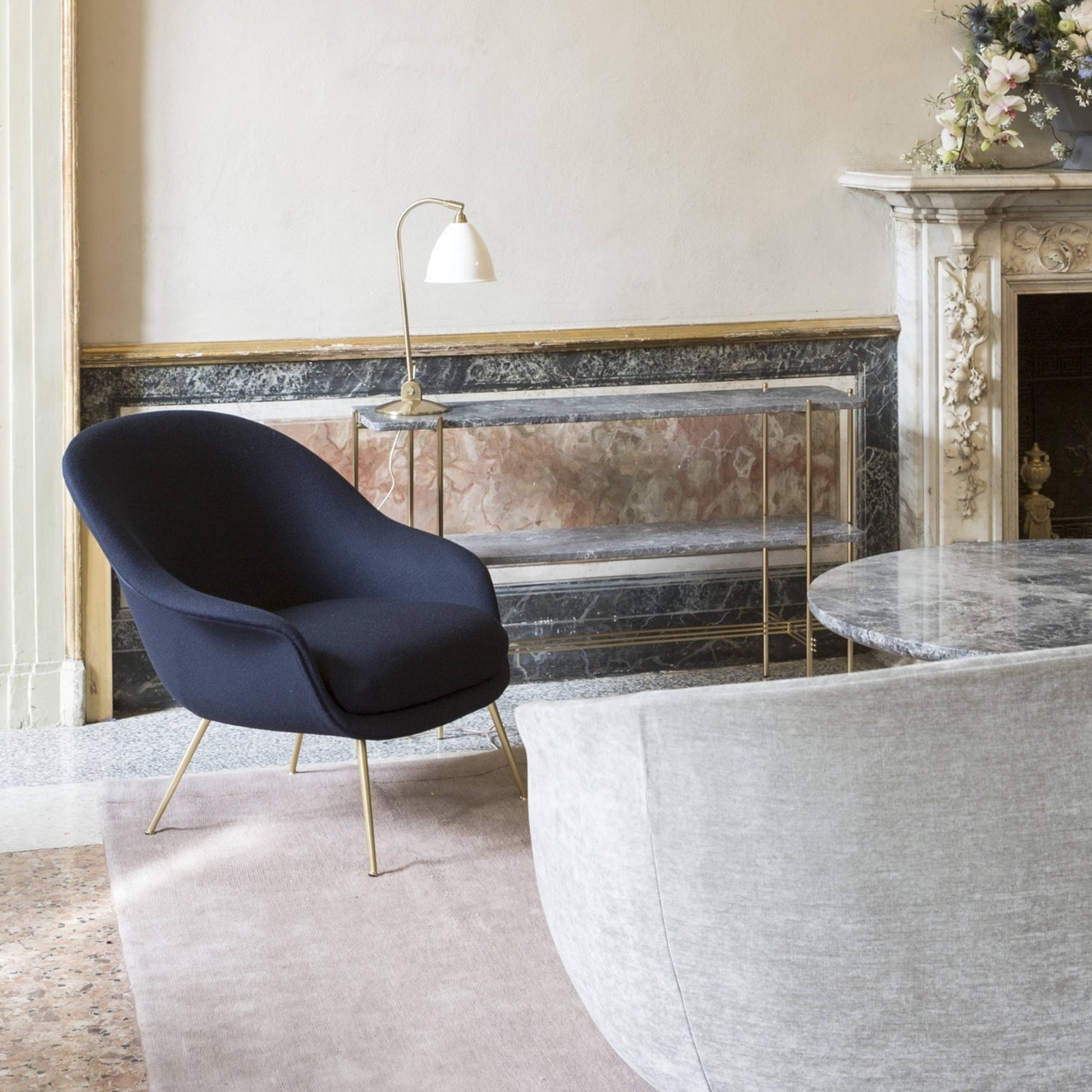 Bat Lounge Chair - Low Back With Conic Base lounge chairs GUBI