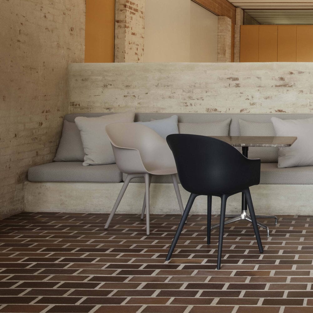 Bat Plastic Base Dining Chair Chairs Gubi