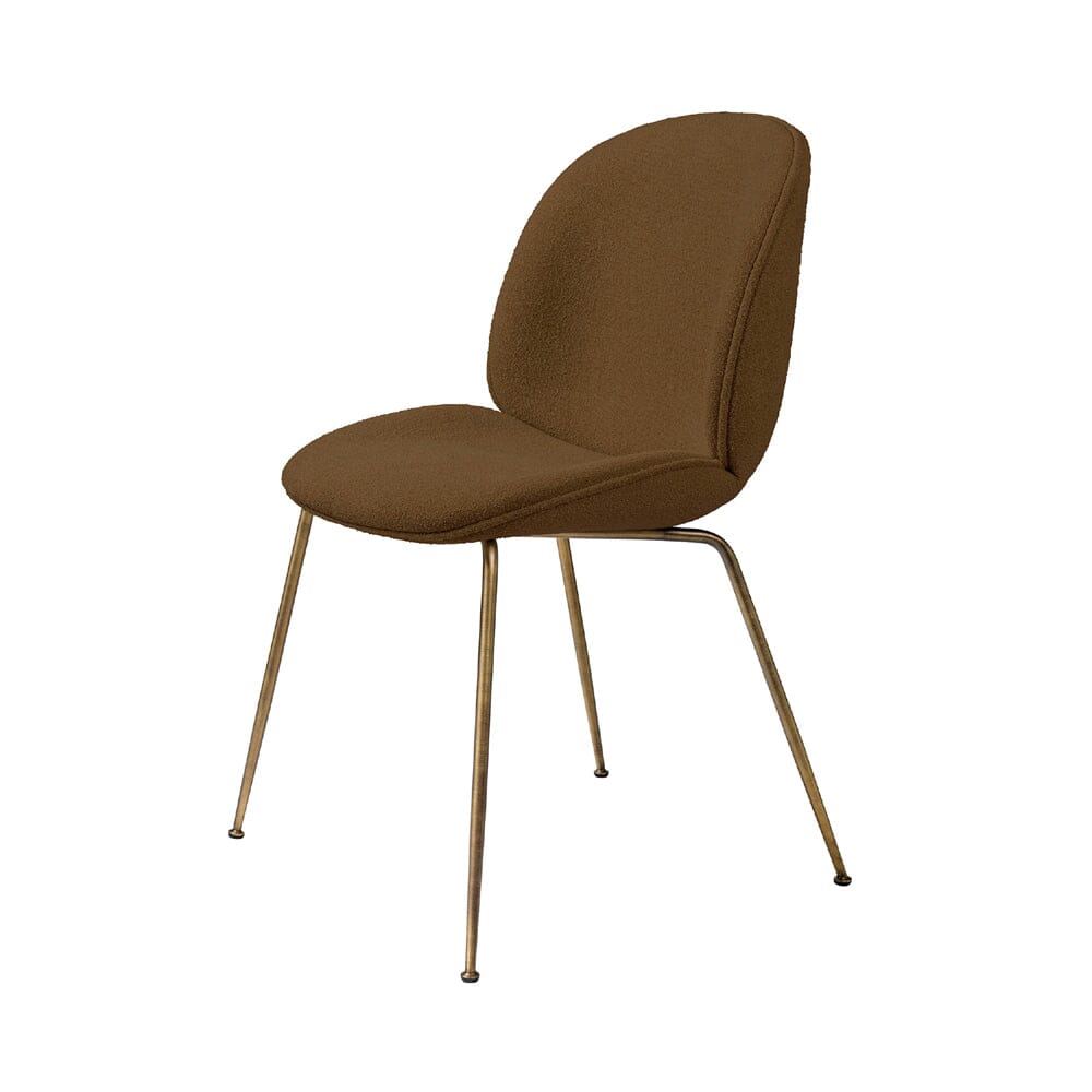 Beetle Dining Chair with Conic Base - Fully Upholstered Chairs Gubi