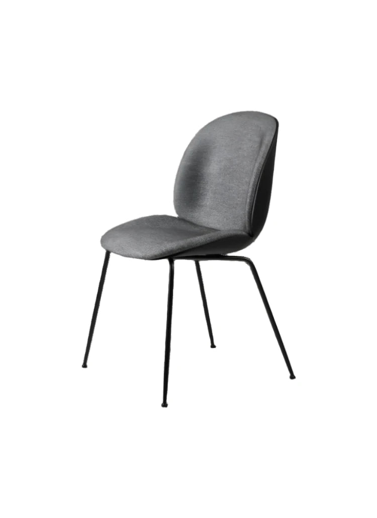 Beetle Dining Chair with Stackable Base - Front Upholstered Chairs Gubi