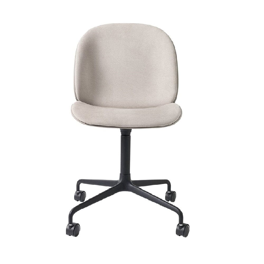Beetle Meeting Chair 4-Star Base with Castors - Front Upholstered Chairs Gubi