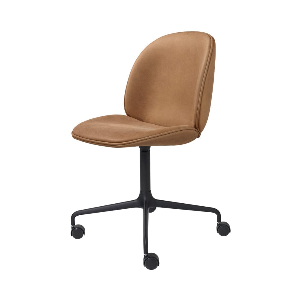 Beetle Meeting Chair 4-Star Base with Castors - Fully Upholstered Chairs Gubi