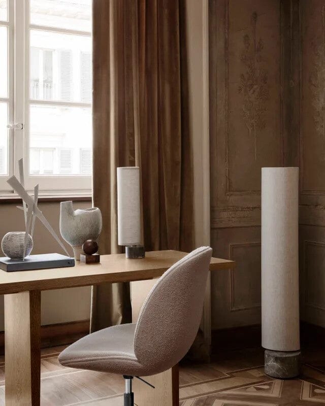 Beetle Meeting Chair 4-Star Base with Castors - Height Adjustable - Fully Upholstered Chairs Gubi