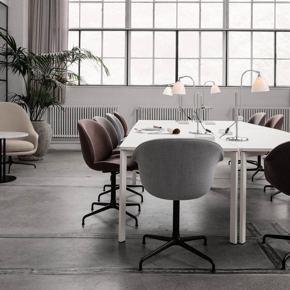 Beetle Meeting Chair 4-Star Swivel Base - Fully Upholstered Chairs Gubi
