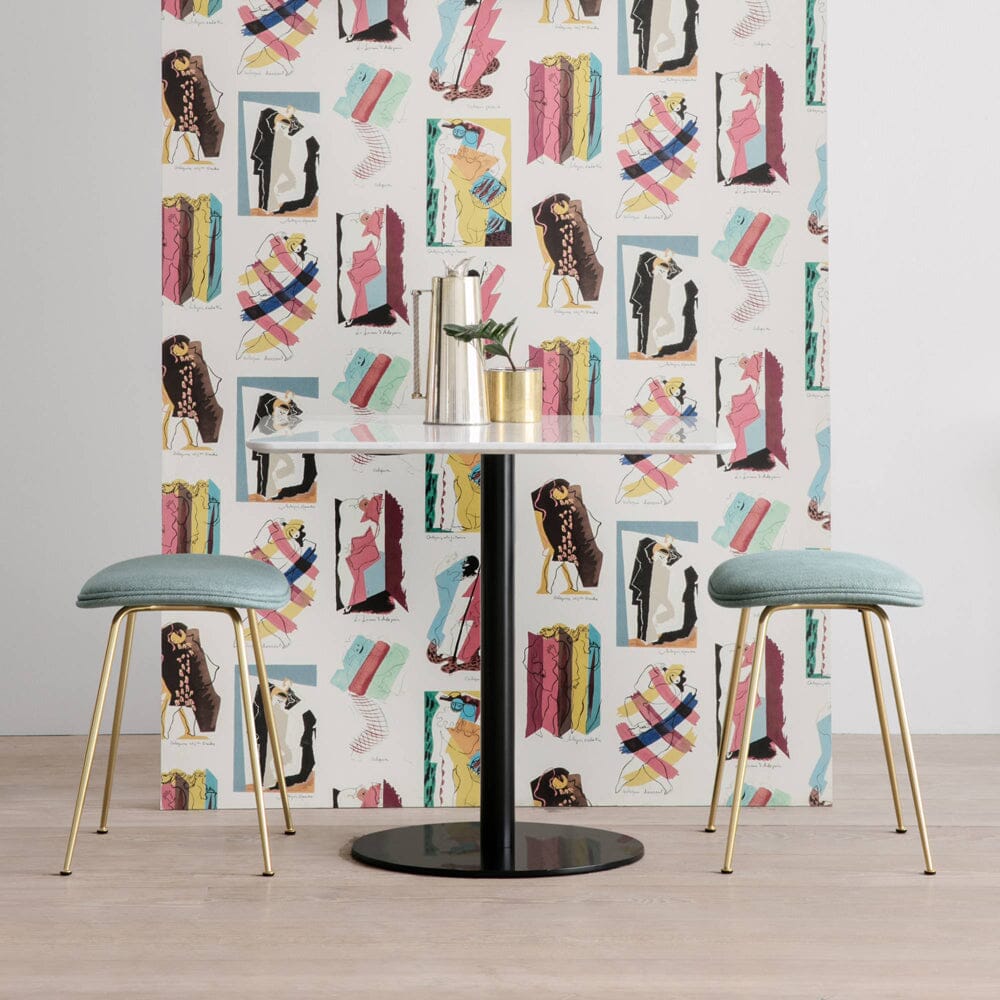 Beetle Stool - Fully Upholstered Stools Gubi