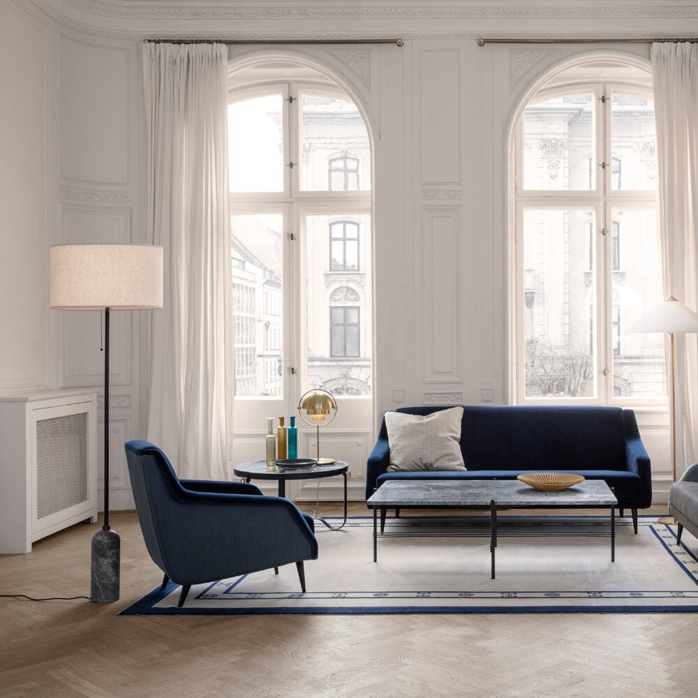 CDC.1 Wood Base Lounge Chair Fully Upholstered lounge chair Gubi