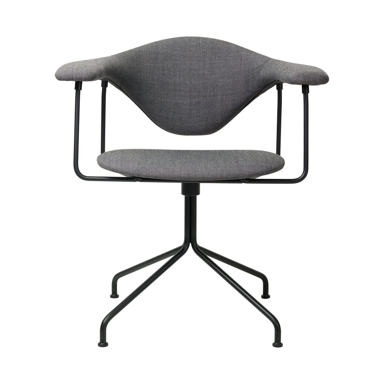 Masculo Meeting Chair - Fully Upholstered with Swivel base lounge chair Gubi