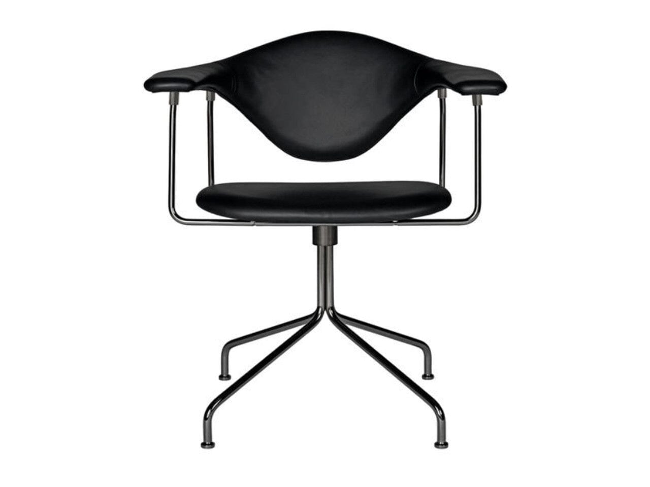 Masculo Meeting Chair - Fully Upholstered with Swivel base lounge chair Gubi