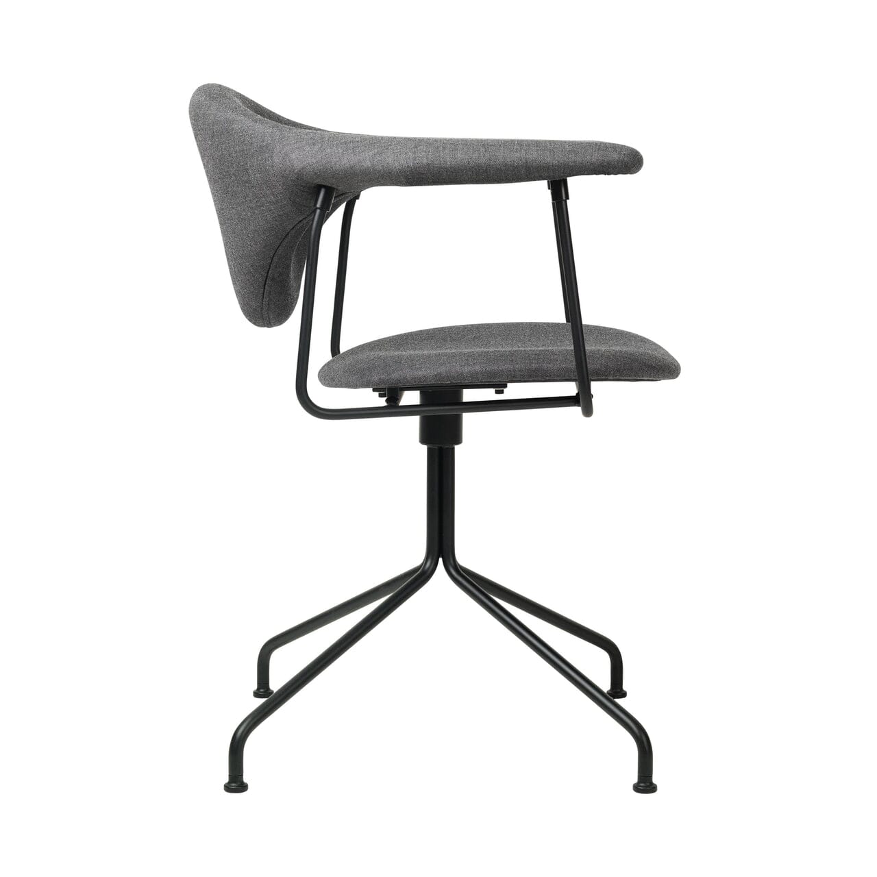 Masculo Meeting Chair - Fully Upholstered with Swivel base lounge chair Gubi