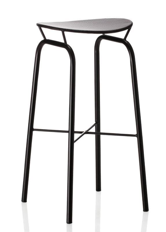 Nagasaki Bar Stool bar seating Gubi Soft Black Semi Matt