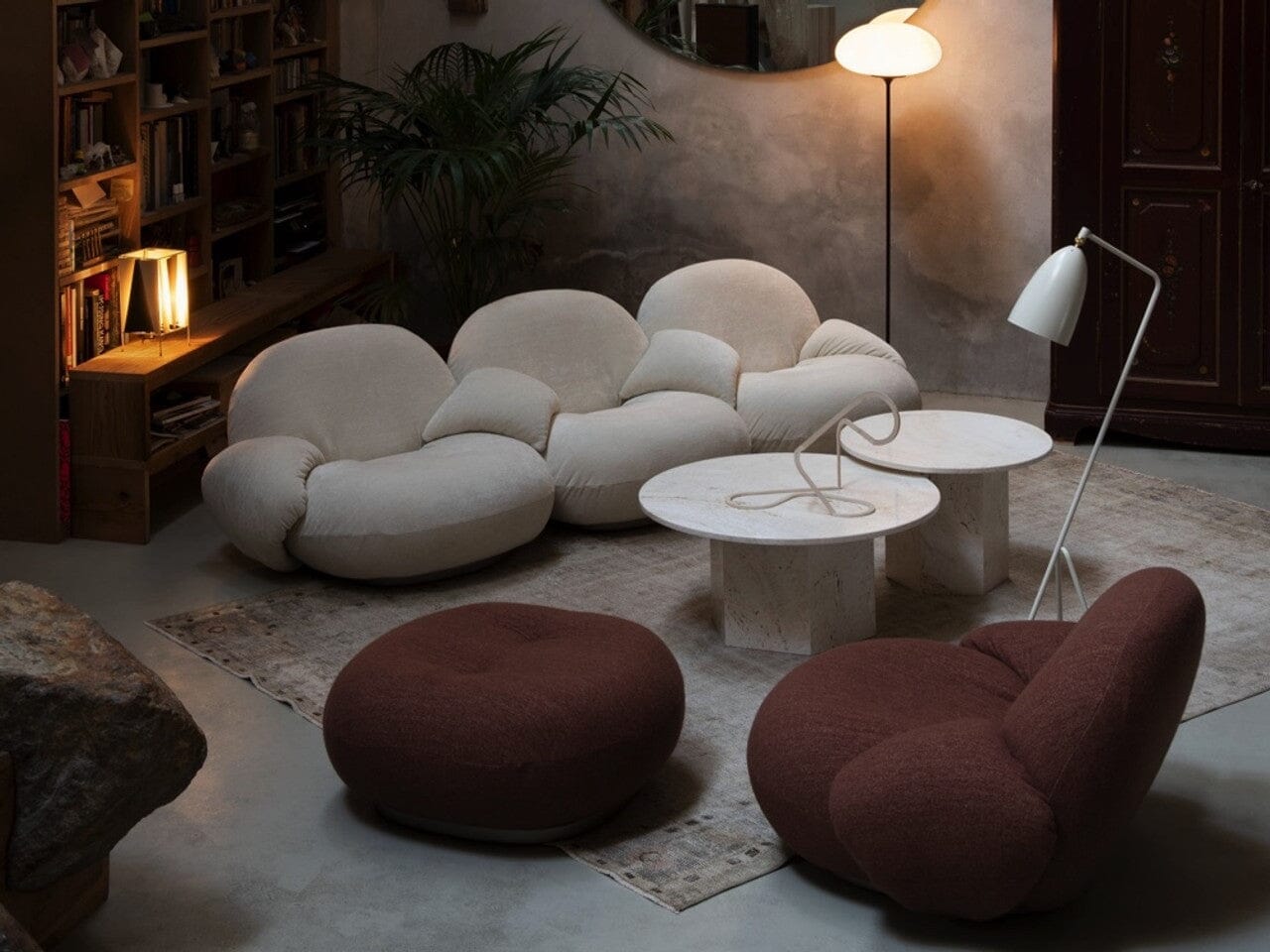 Pacha Lounge Chair With Armrests lounge chair Gubi