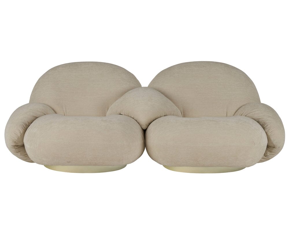 Pacha Modular Sofa – 2 Seater With Armrests And Middle Armrest Sofa Gubi