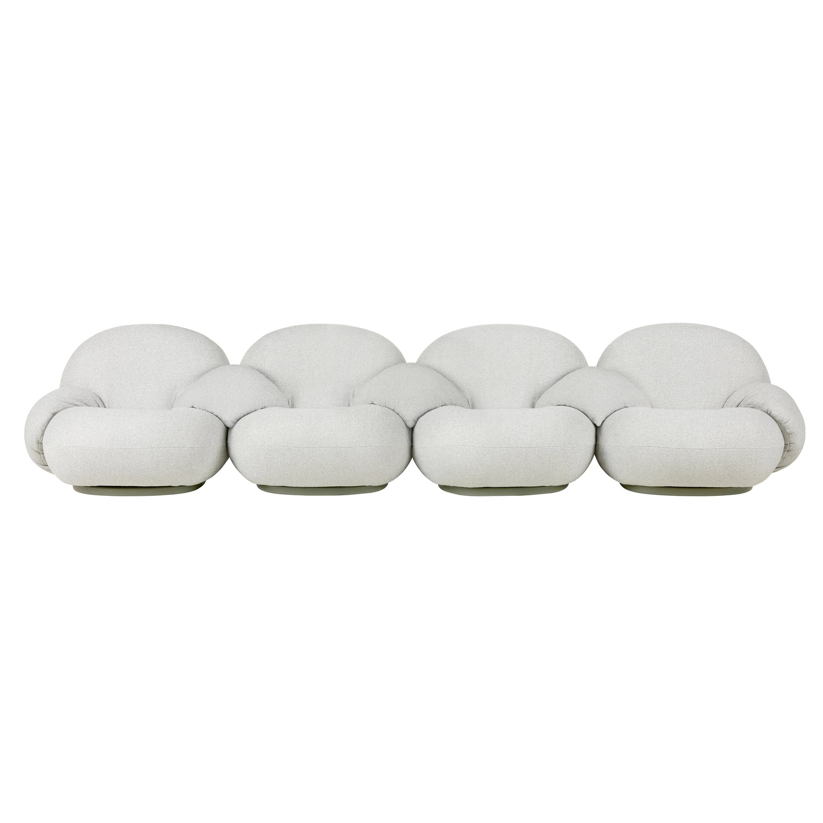 Pacha Modular Sofa – 4 Seater With Armrests And Middle Armrest Sofa Gubi