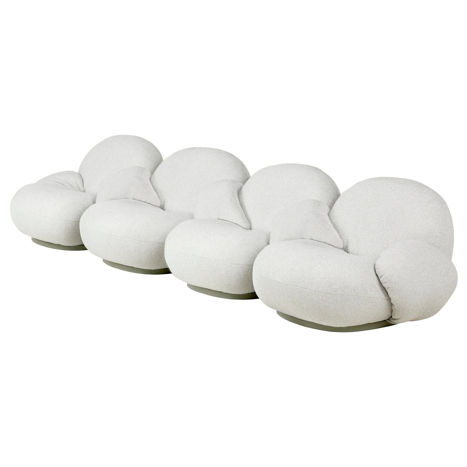 Pacha Modular Sofa – 4 Seater With Armrests And Middle Armrest Sofa Gubi