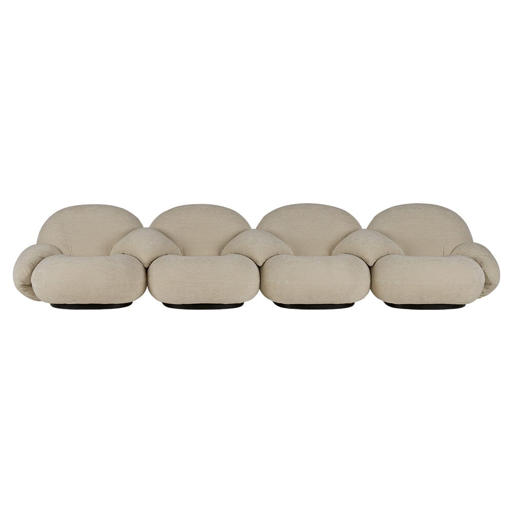 Pacha Modular Sofa – 4 Seater With Armrests And Middle Armrest Sofa Gubi