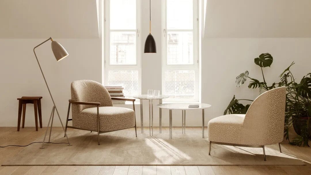 Sejour Fully Upholstered Lounge Chair lounge chair Gubi