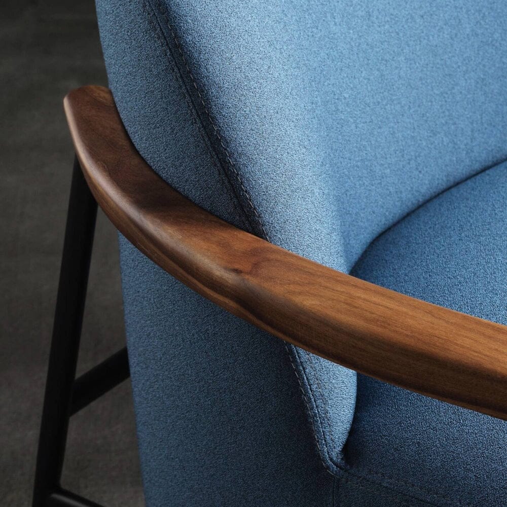 Sejour Lounge Chair Fully Upholstered With Armrest lounge chair Gubi