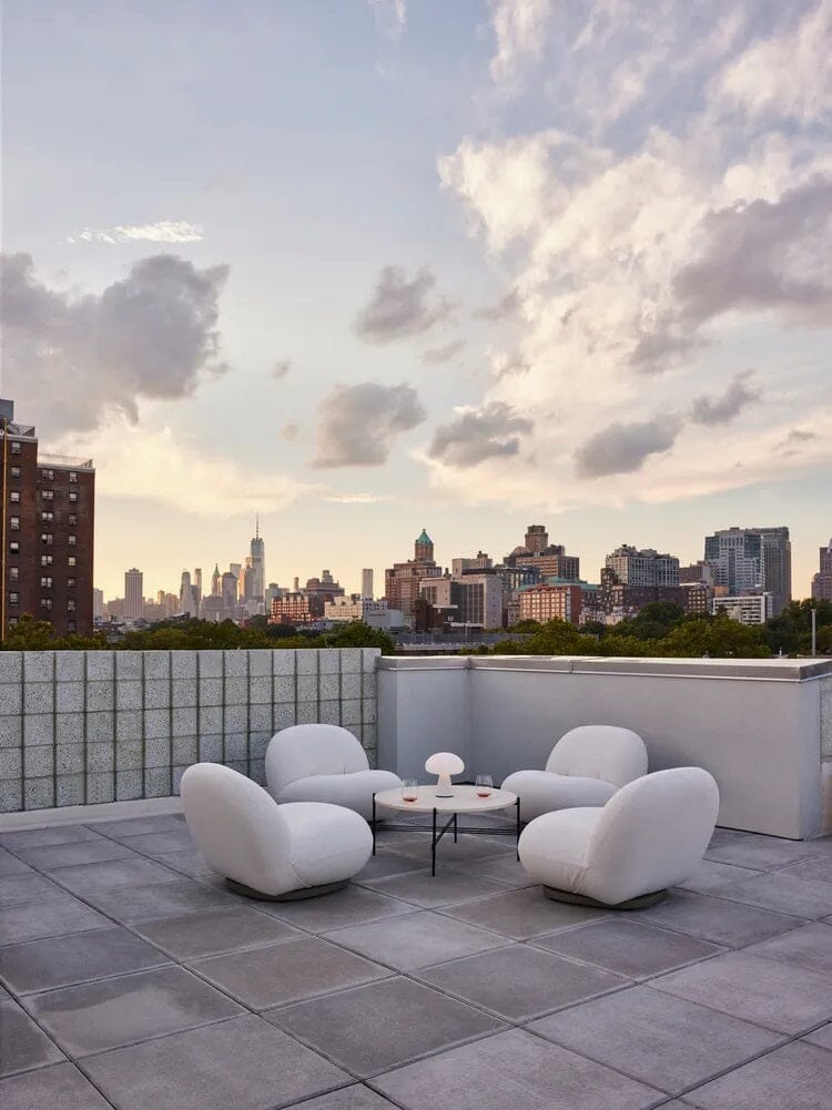 TS Round Coffee Table - Marble Top Tables Gubi