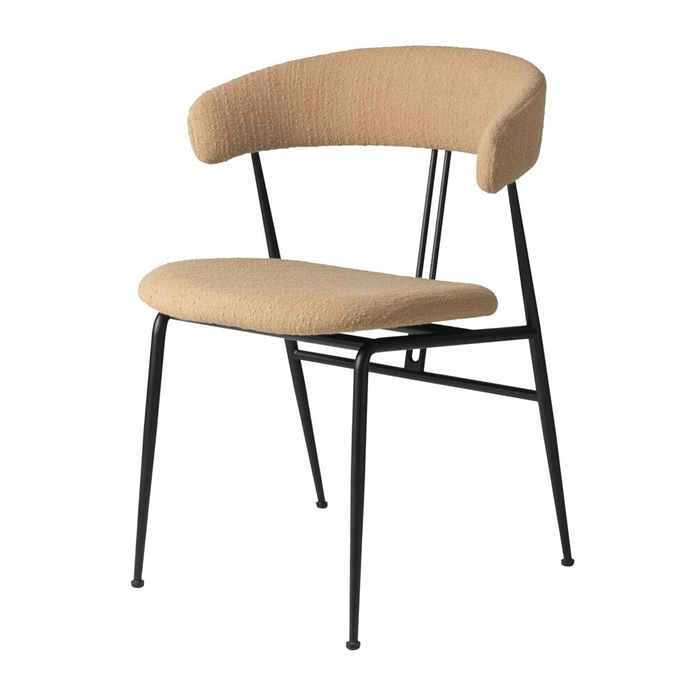 Violin Dining Chair - Fully Upholstered Chairs Gubi