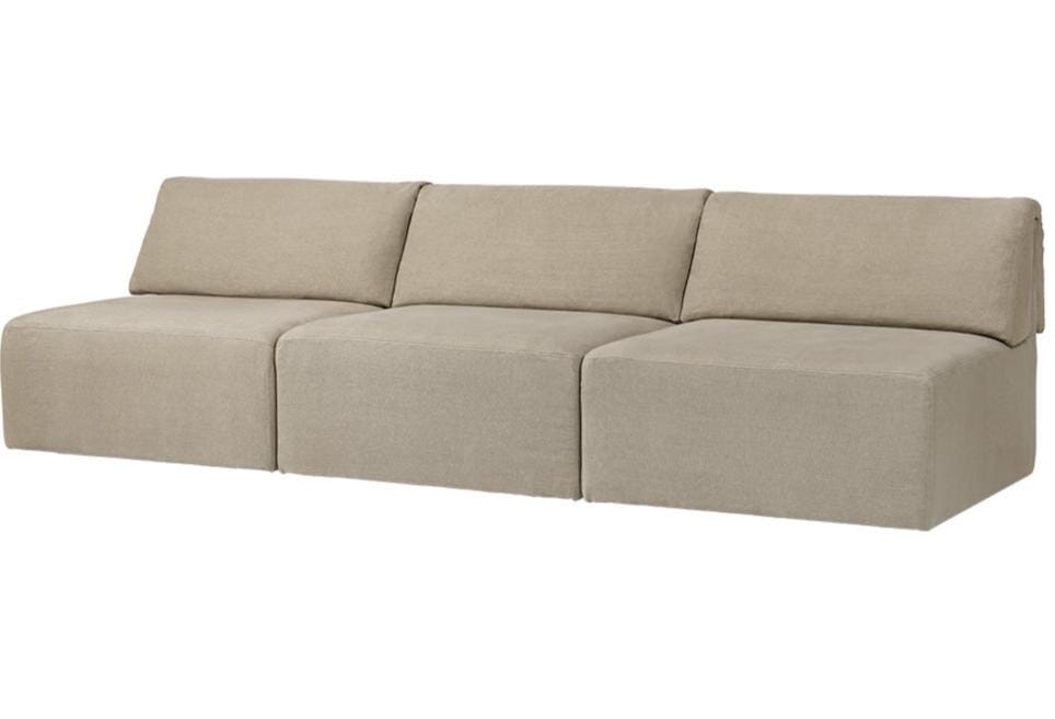 Wonder 3-Seater Sofa Without Armrests Sofa Gubi