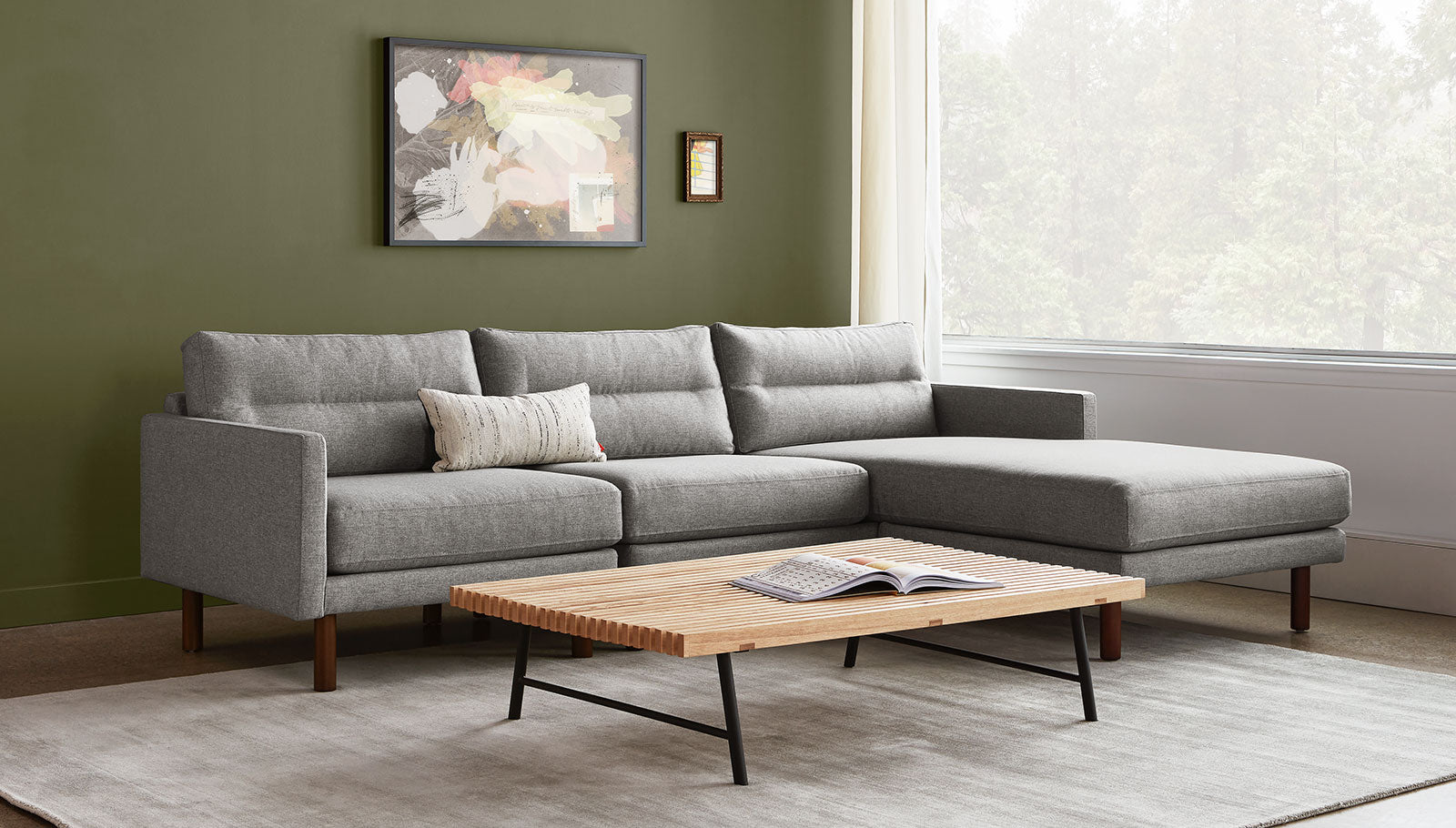 Miller Bi-Sectional Sofa Gus Modern