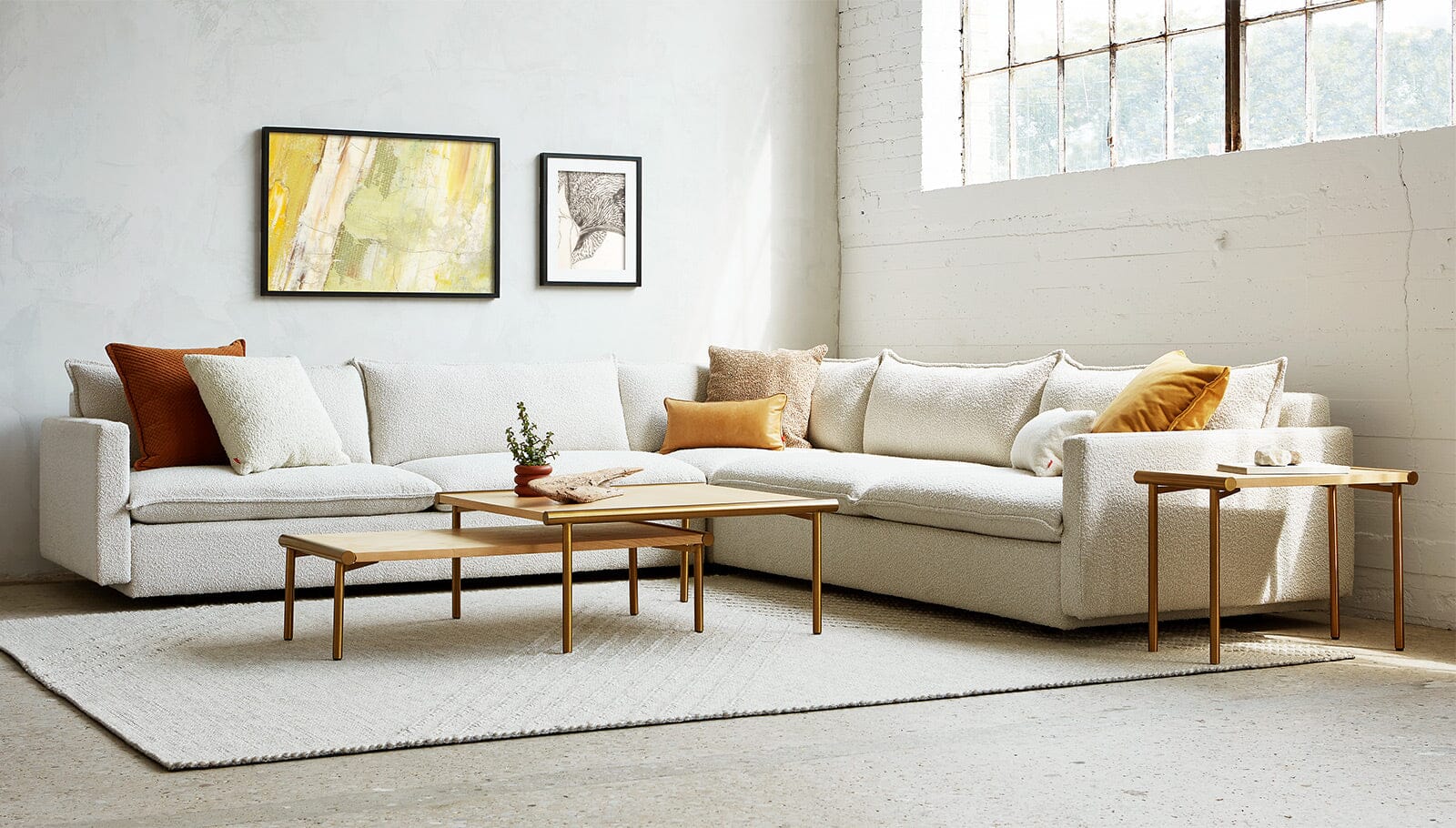 Sola Bi-Sectional Sofa Gus Modern