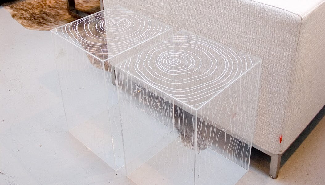 Timber Table side/end table Gus Modern