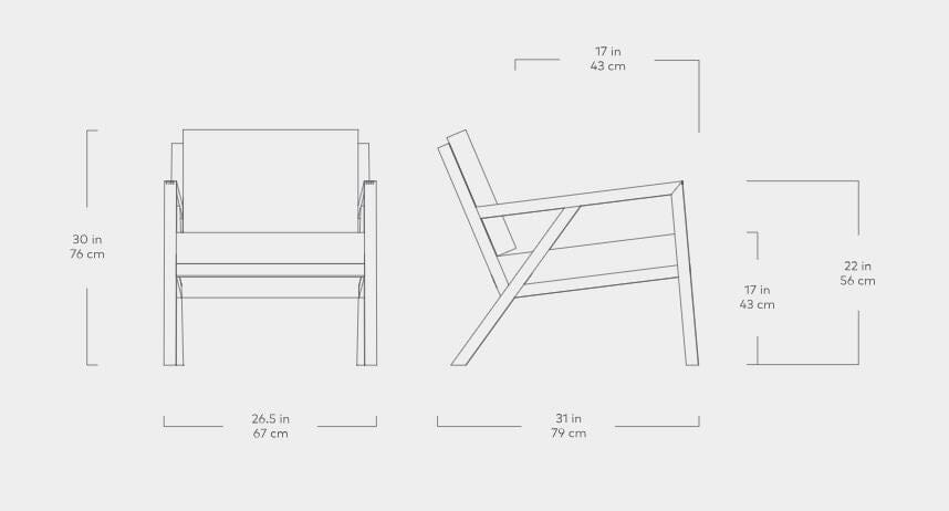 Truss Lounge Chair lounge chair Gus Modern