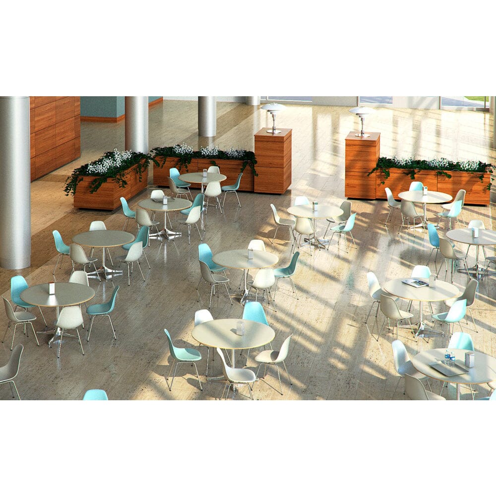 Eames Molded Plastic Side Chair with 4 Leg Base Side/Dining herman miller