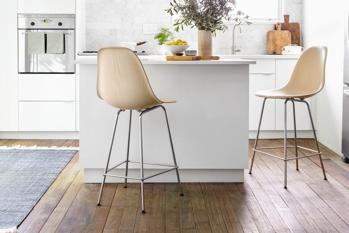 Eames Molded Wood Counter Stool Stools herman miller