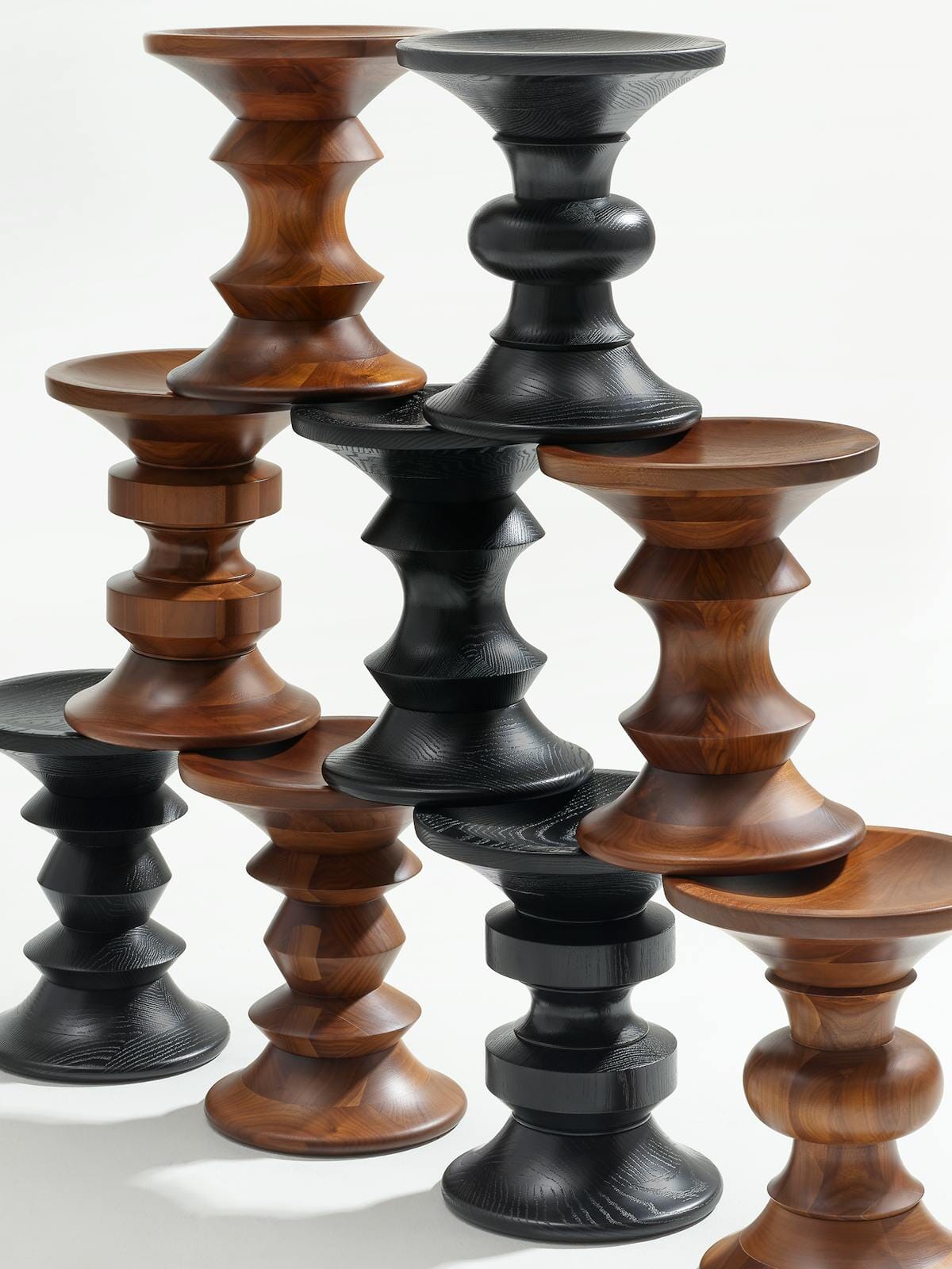 Eames Turned Stool Stools herman miller