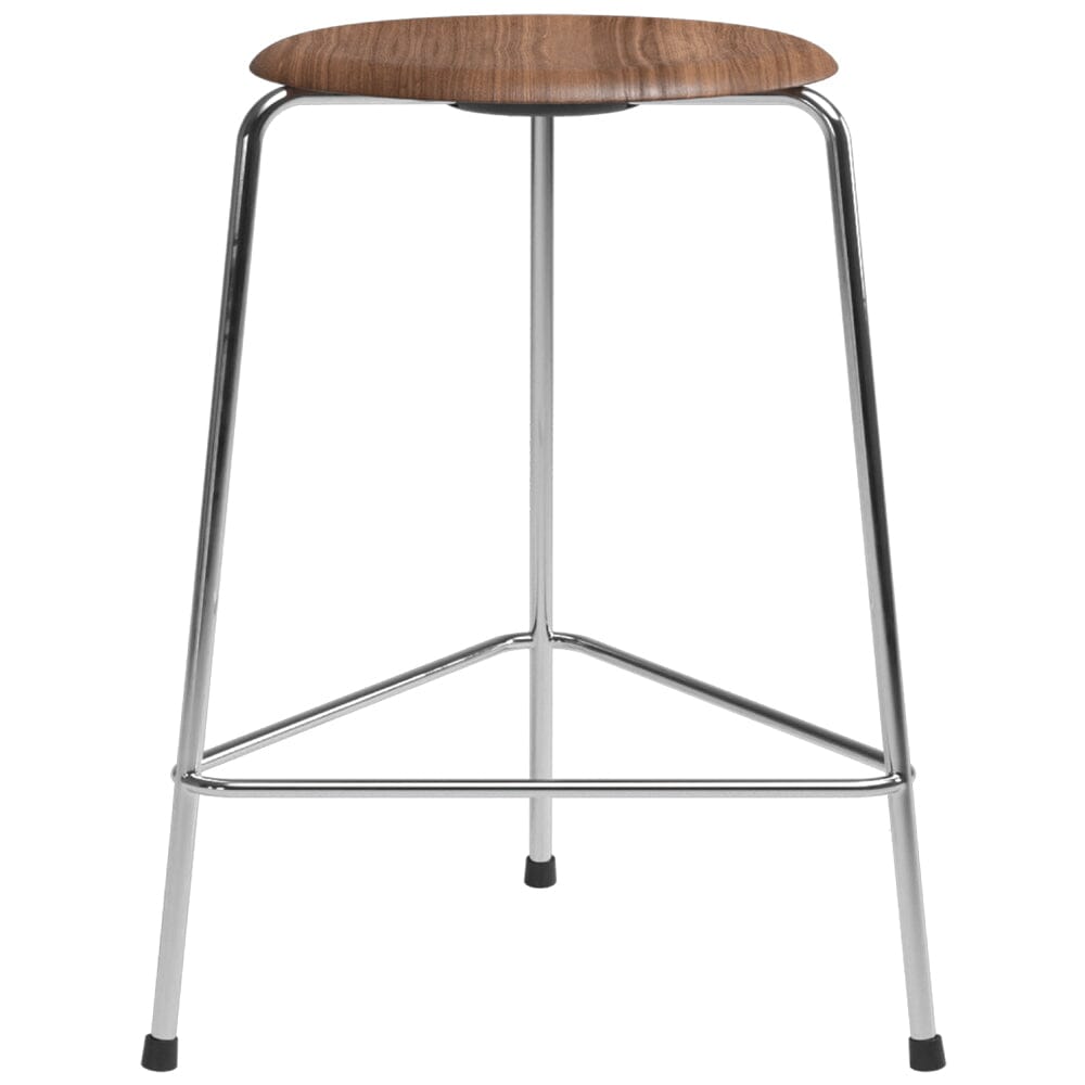 High Dot Stool - 3 Legs Stools Fritz Hansen Walnut veener