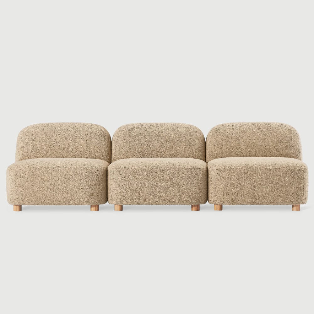 Circuit Modular 3 Piece Armless Sofa Sofa Gus Modern