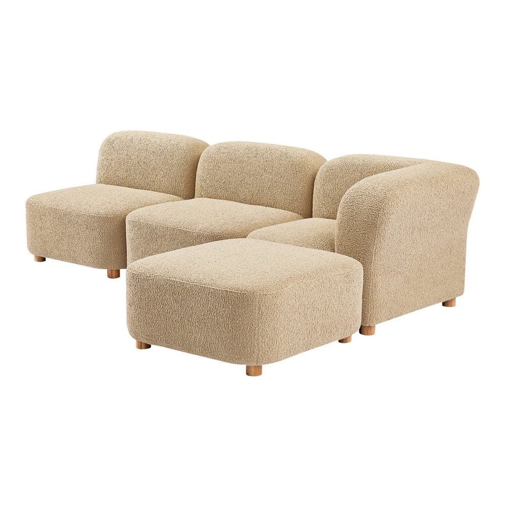 Circuit Modular 4 Piece Sectional Sofa Sofa Gus Modern Himalaya Dune