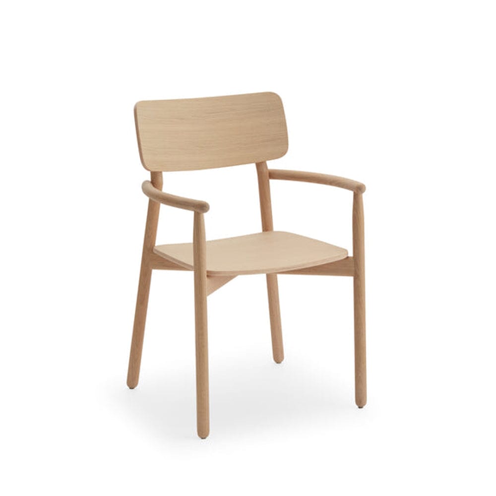 Hven Armchair Armchair Skagerak by Fritz Hansen White Oil Oak Without Cushion