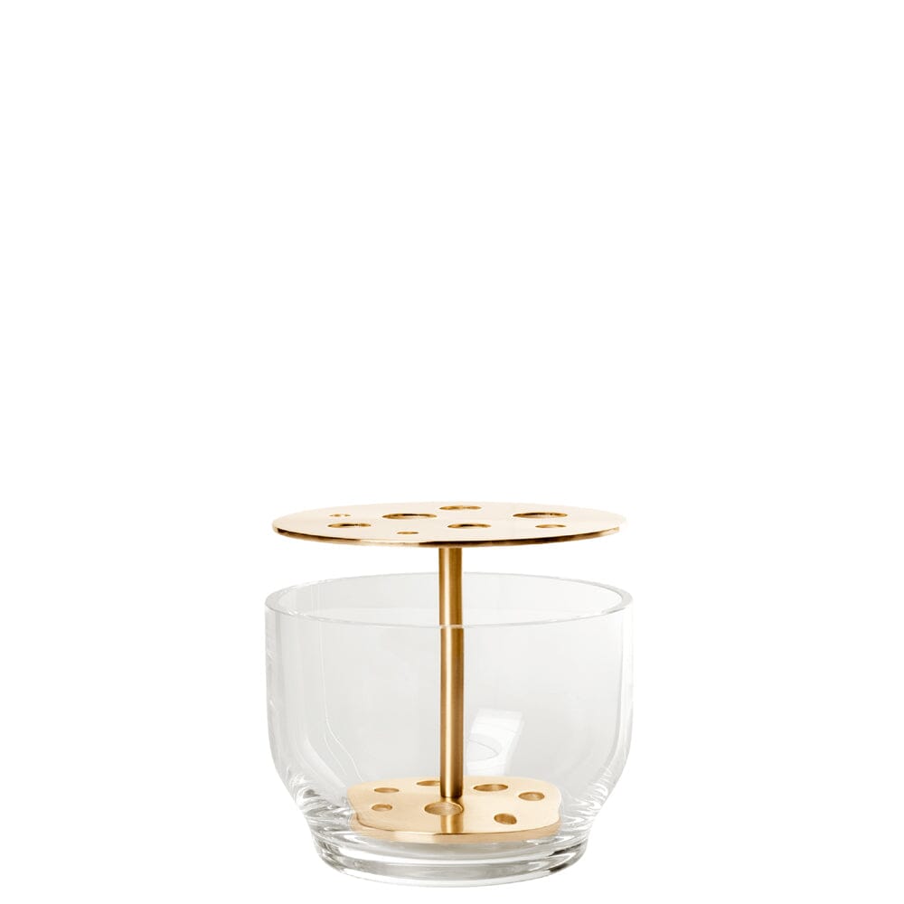 Ikebana Vase Vases Fritz Hansen Small Brass Plated Stainless Steel