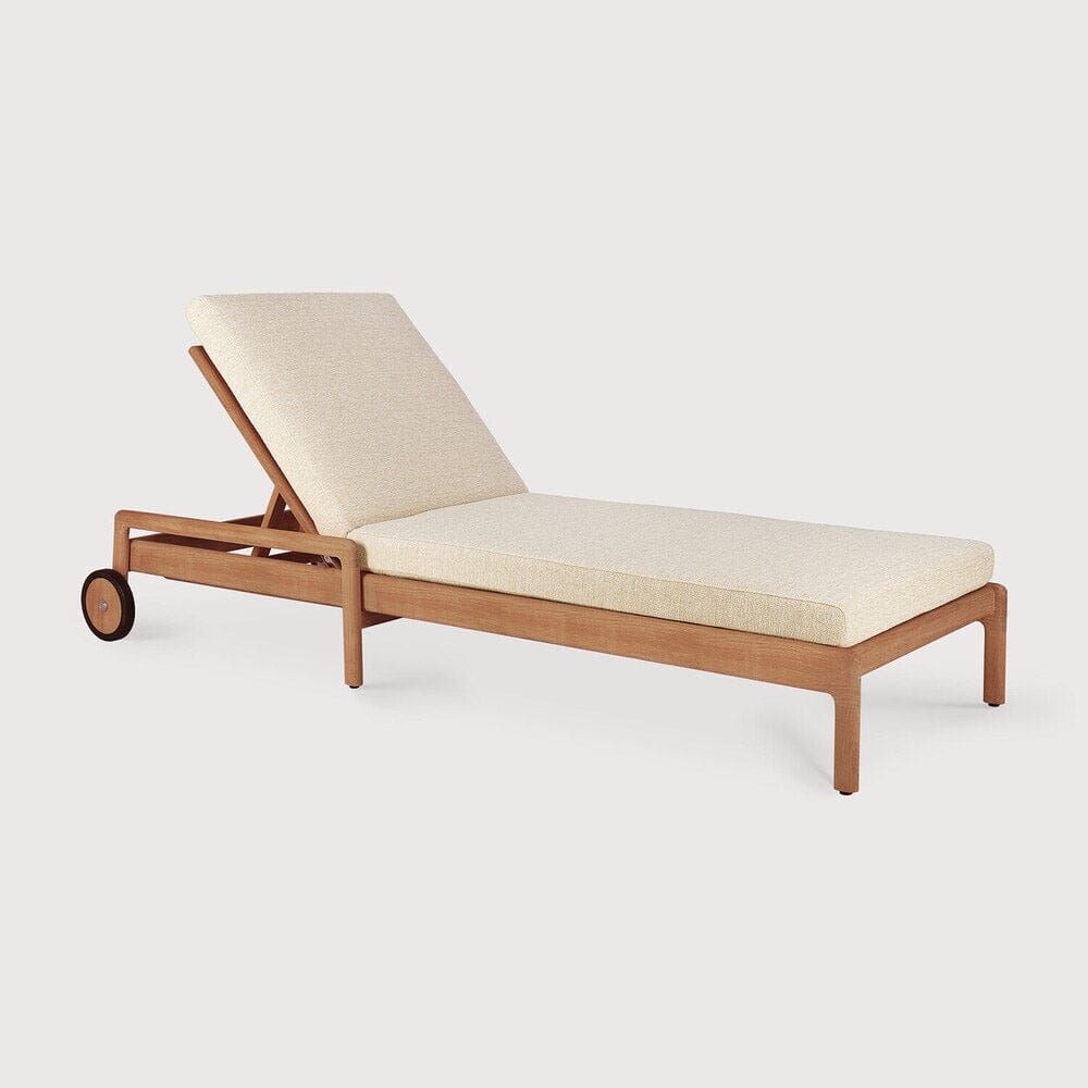 Jack Outdoor Adjustable Lounger with Cushion Outdoor Lounge Chairs Ethnicraft 2 Seater Natural
