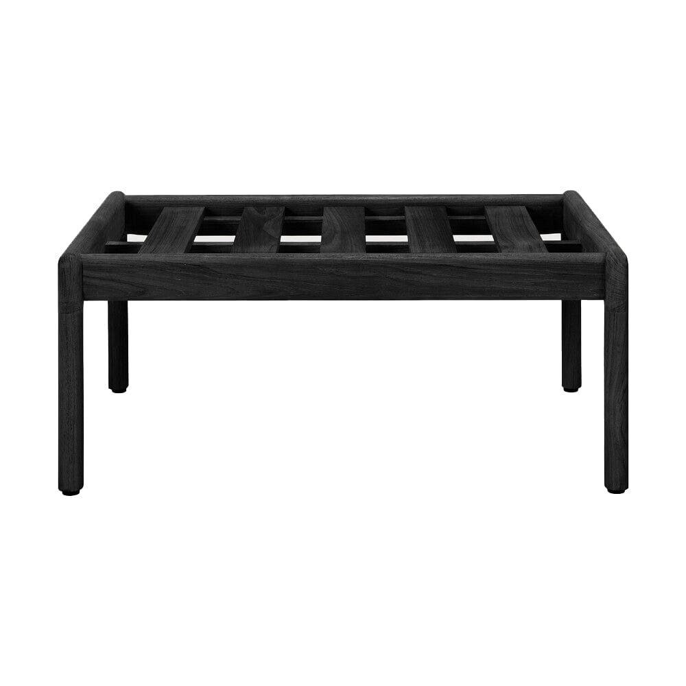 Jack Outdoor Footstool Frame Footrest Ethnicraft Teak Black