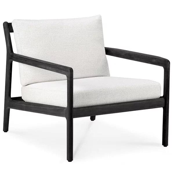 Jack outdoor Lounge Chair Outdoors Ethnicraft Teak Black Off white