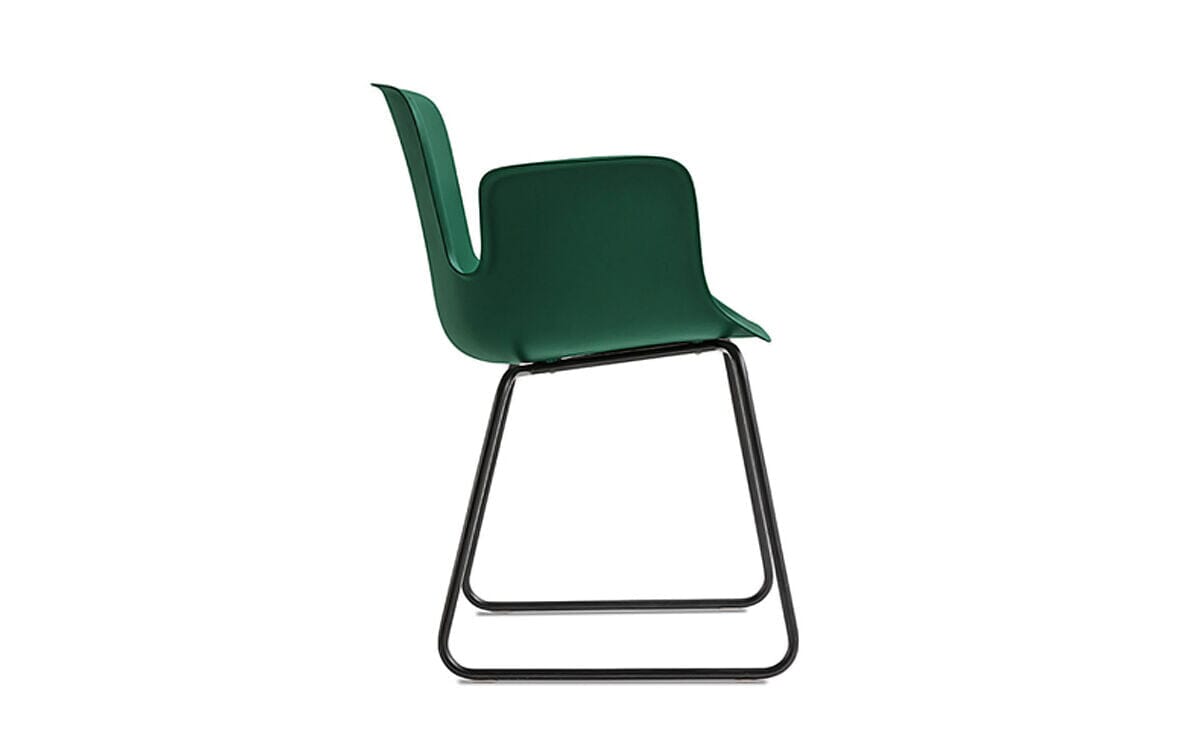 Juli Plastic Armchair With Sled Base Armchair Cappellini
